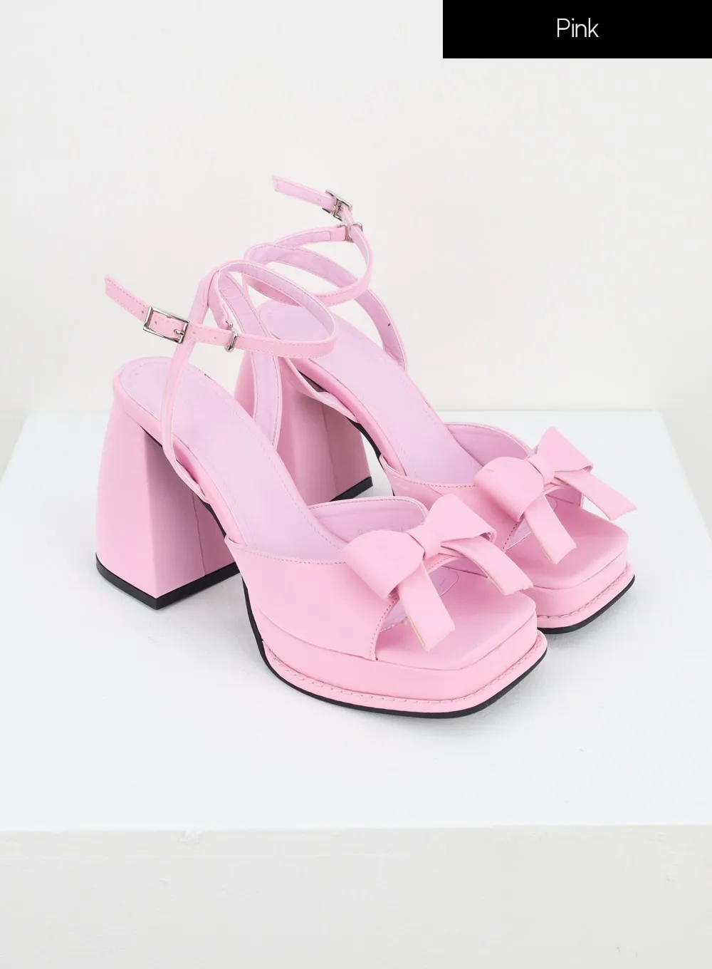 Ribbon Detail High Heel Sandals IU322