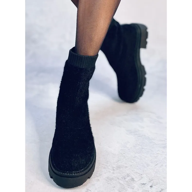 Black Roanna sock boots