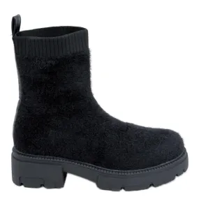 Black Roanna sock boots