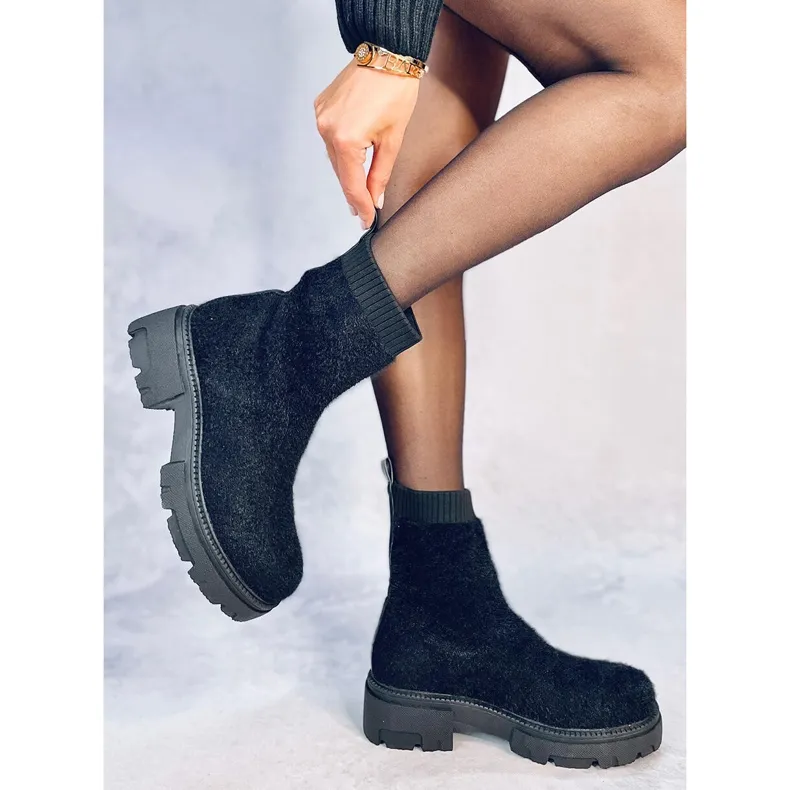 Black Roanna sock boots