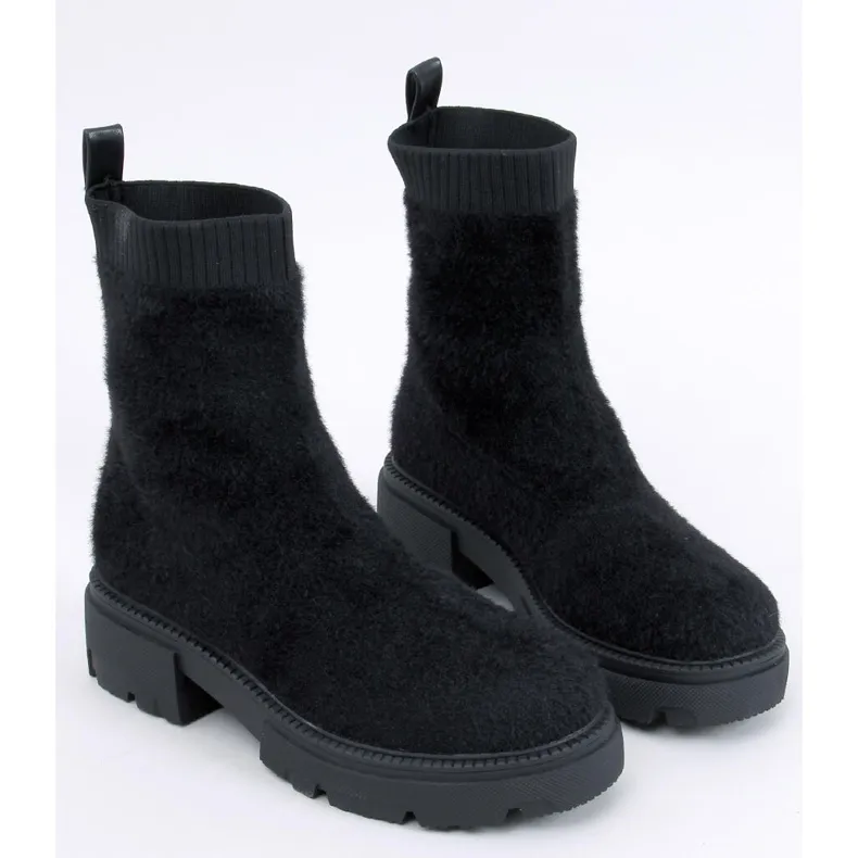 Black Roanna sock boots