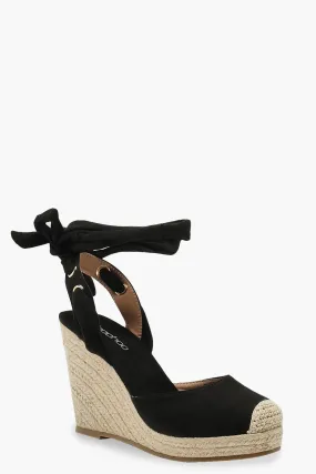 Round Toe Espadrille Wedges