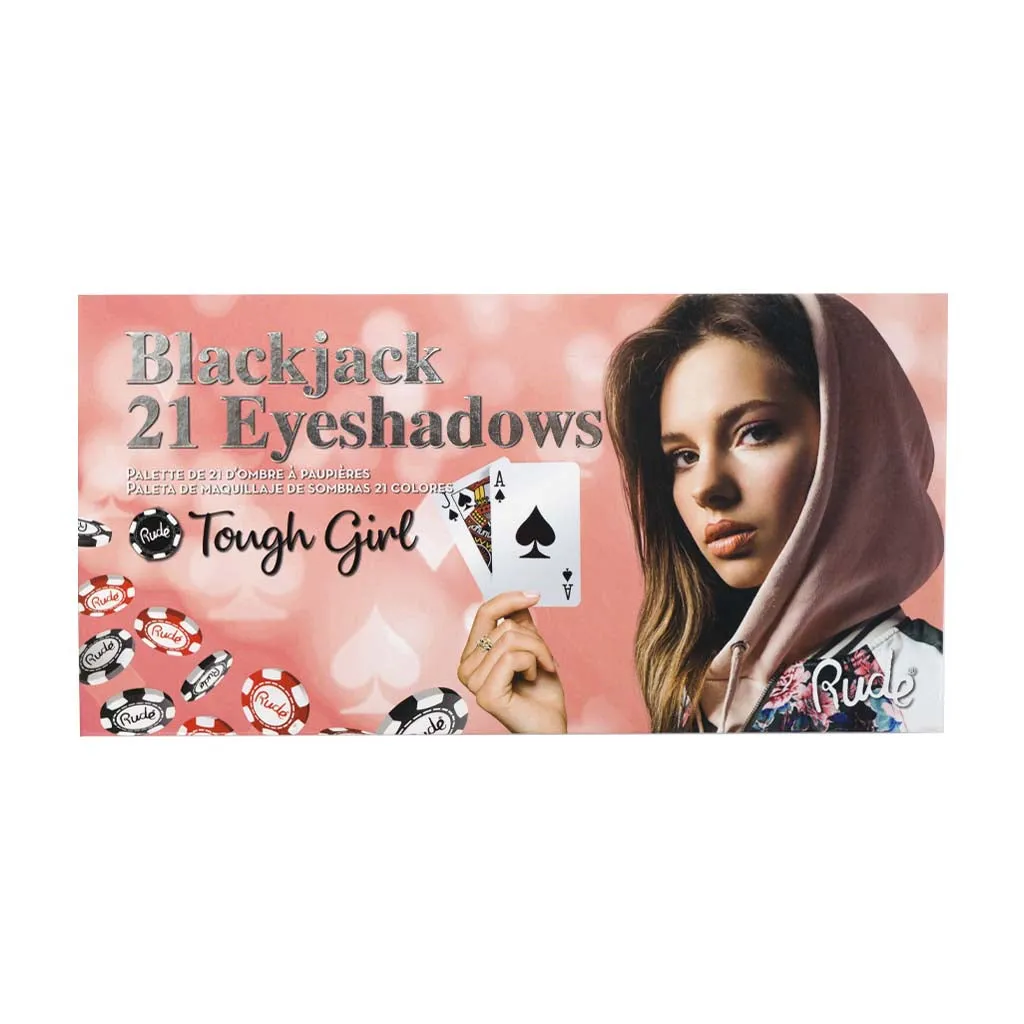 RUDE Blackjack Tough Girl Paleta de Sombras 21 Tonos