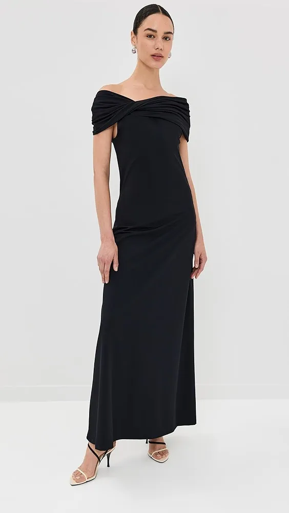 Róhe   Asymmetrical Off Shoulder Dress 