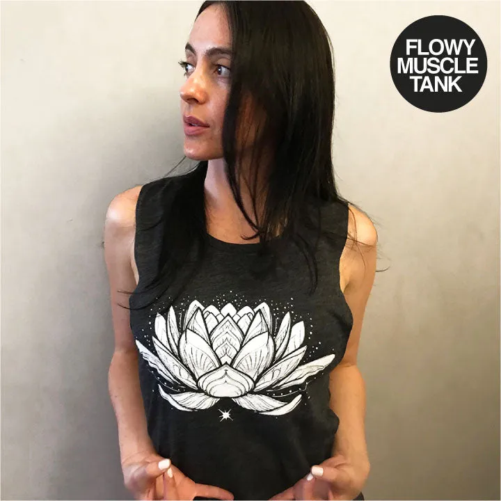 Sacred Lotus - Ladies’ Muscle Tank