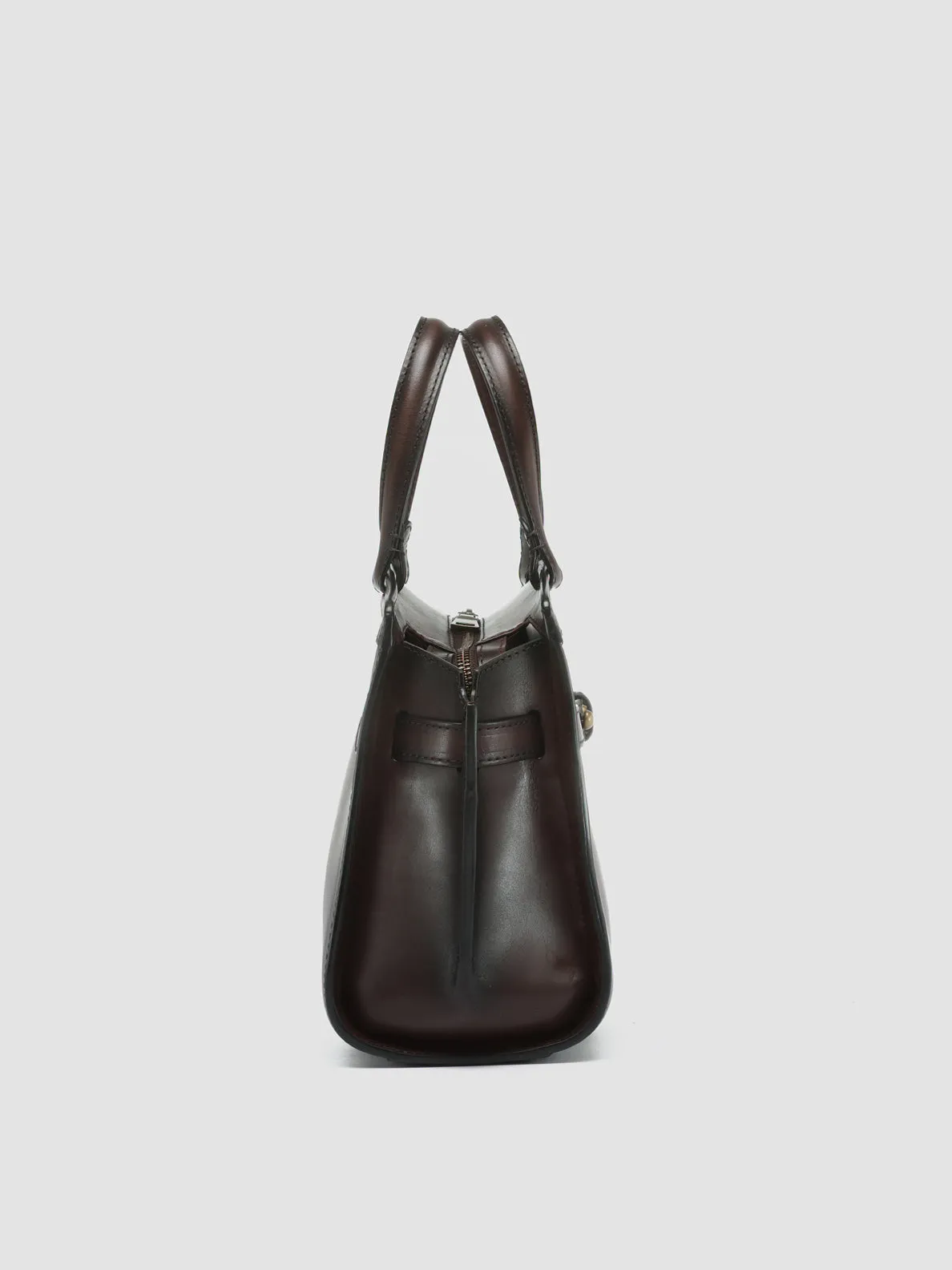 SADDLE 01 - Brown Leather Shoulder Bag