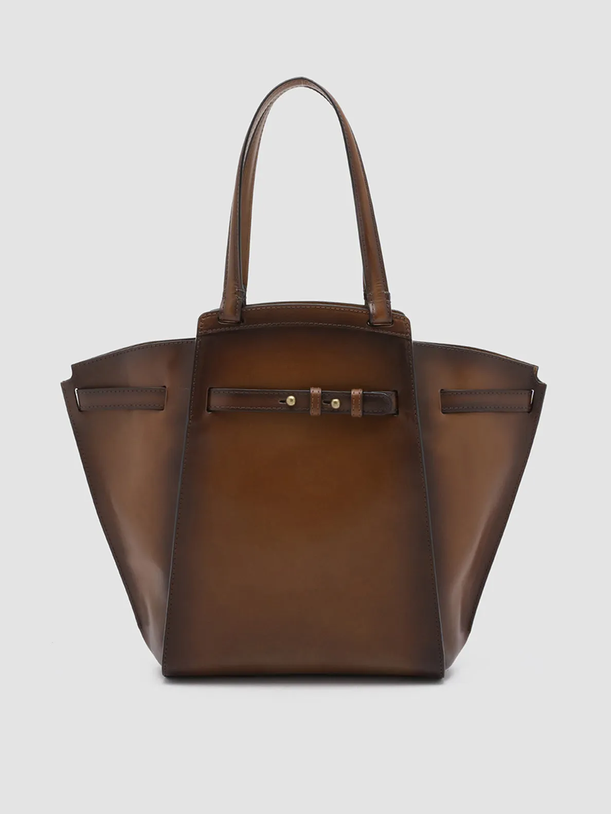 SADDLE 02 - Brown Leather Shoulder Bag