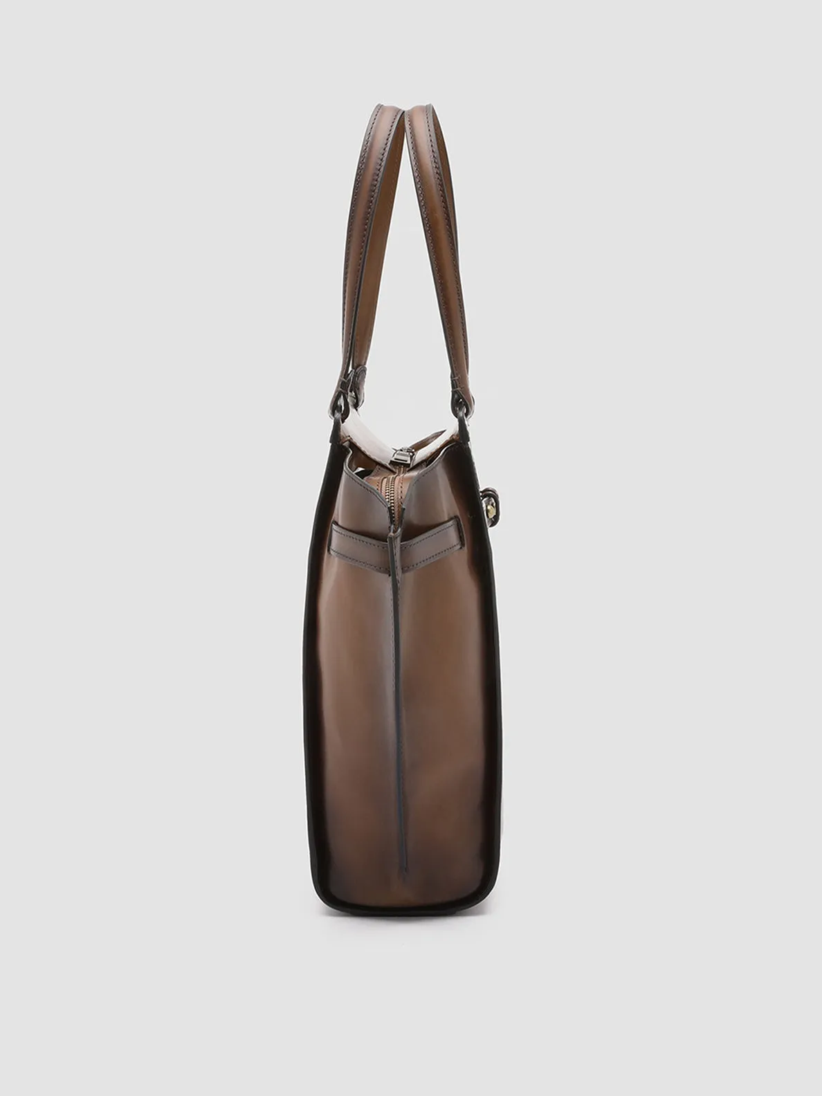 SADDLE 02 - Brown Leather Shoulder Bag