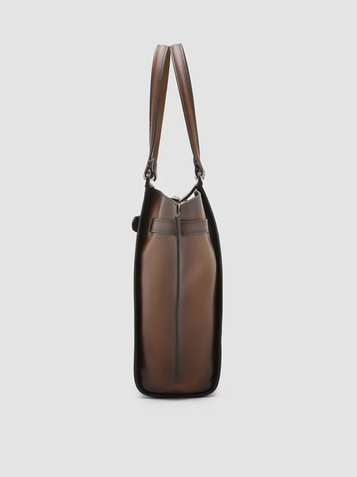 SADDLE 02 - Brown Leather Shoulder Bag