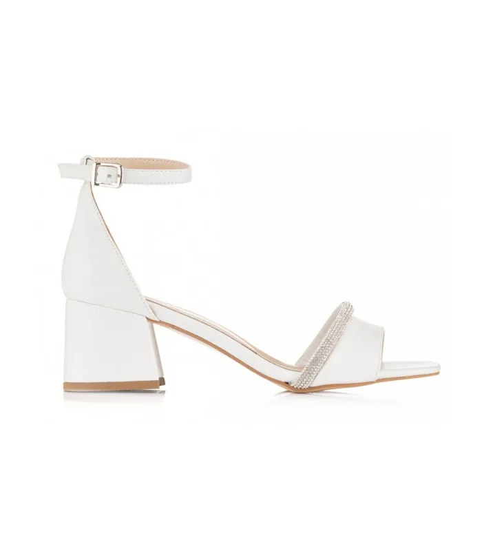 Sandal with Heel by Sirena-White 250370