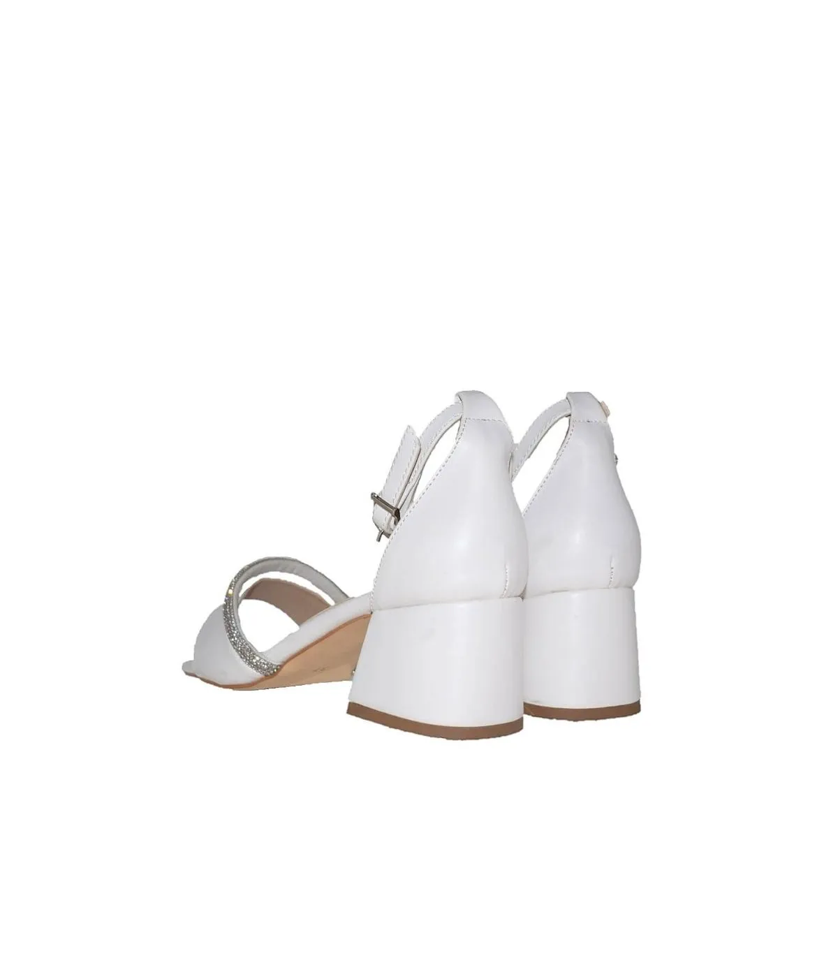 Sandal with Heel by Sirena-White 250370