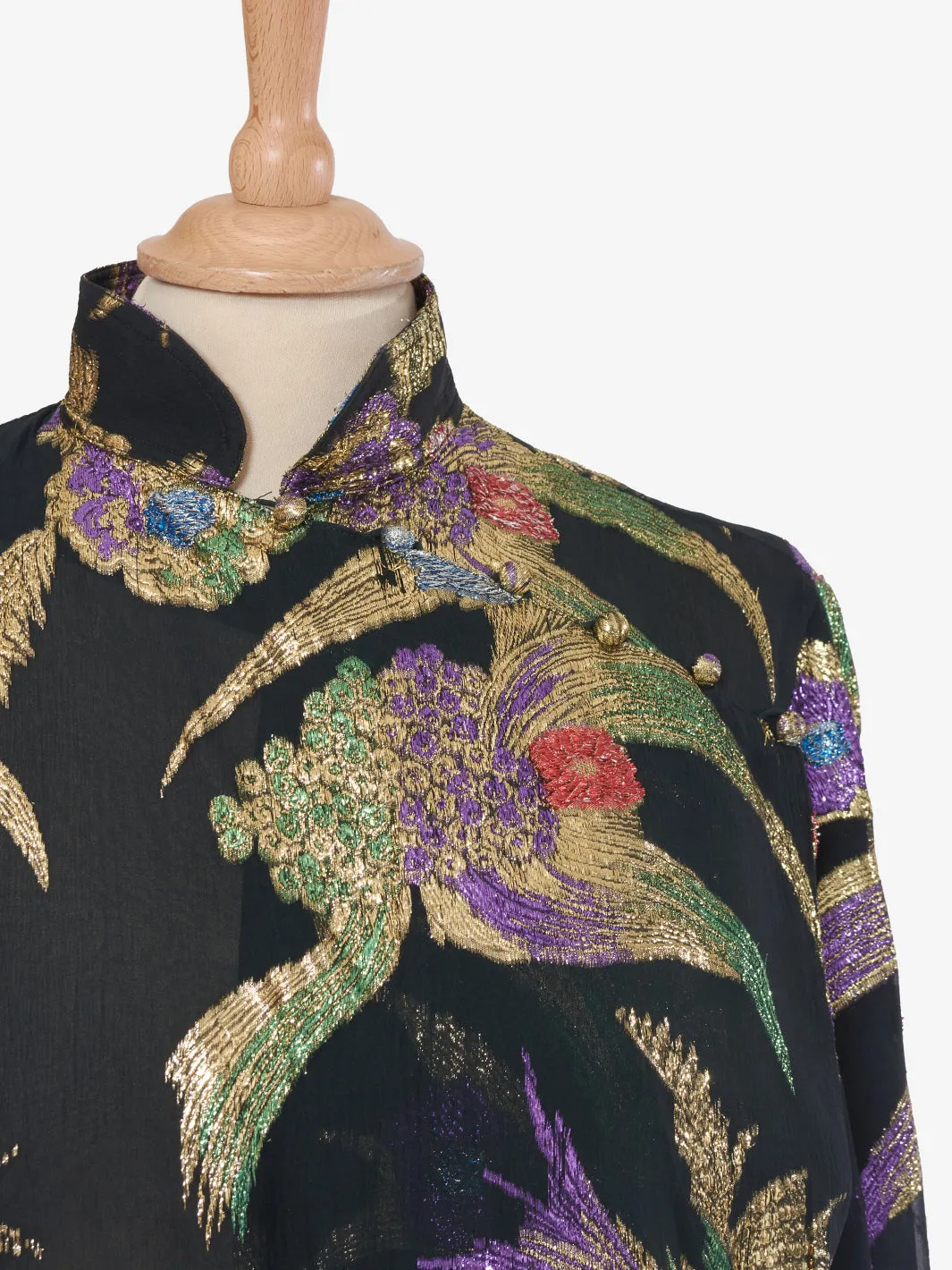 Silk Embroidered Scherrer Blouse