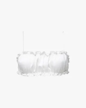 Scrunchie Bra Top | White