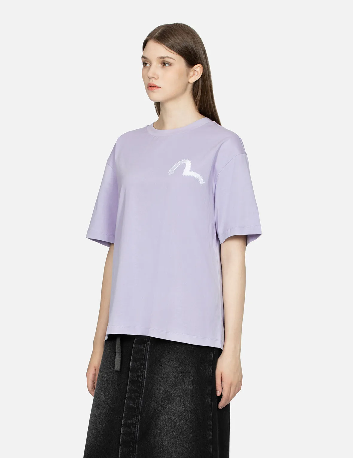 Seagull Embroidery Oversized T-shirt