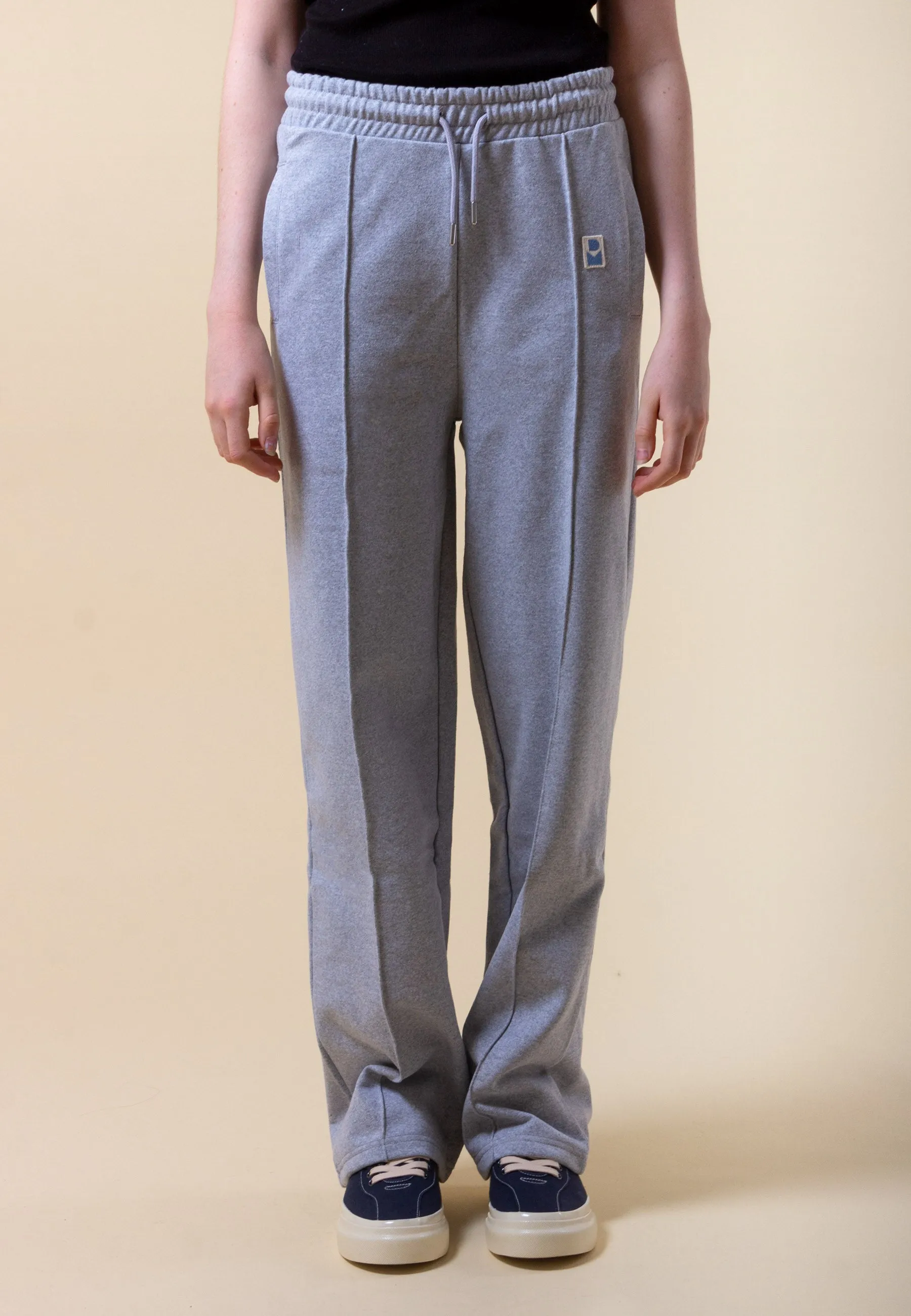 Seam Front Joggers - grey marle