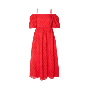 Selected Femme Anelli 3/4 Off-Shoulder Maxi Dress