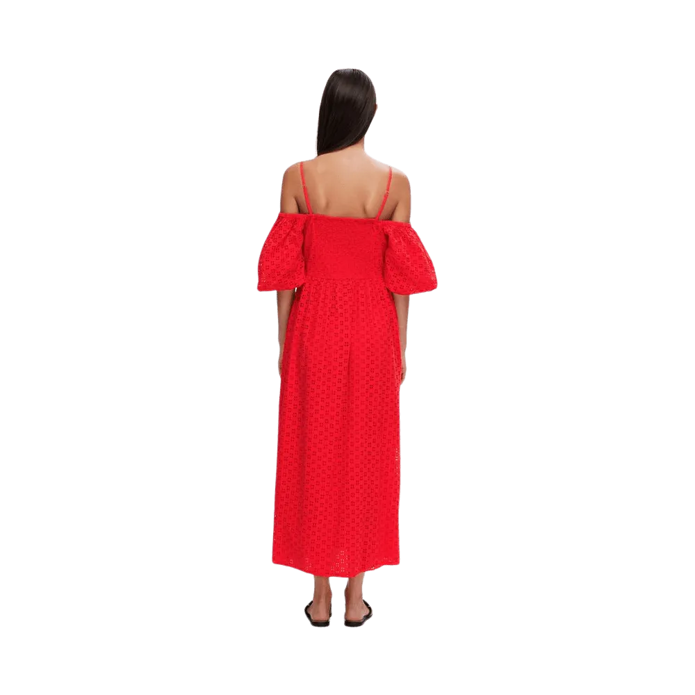 Selected Femme Anelli 3/4 Off-Shoulder Maxi Dress