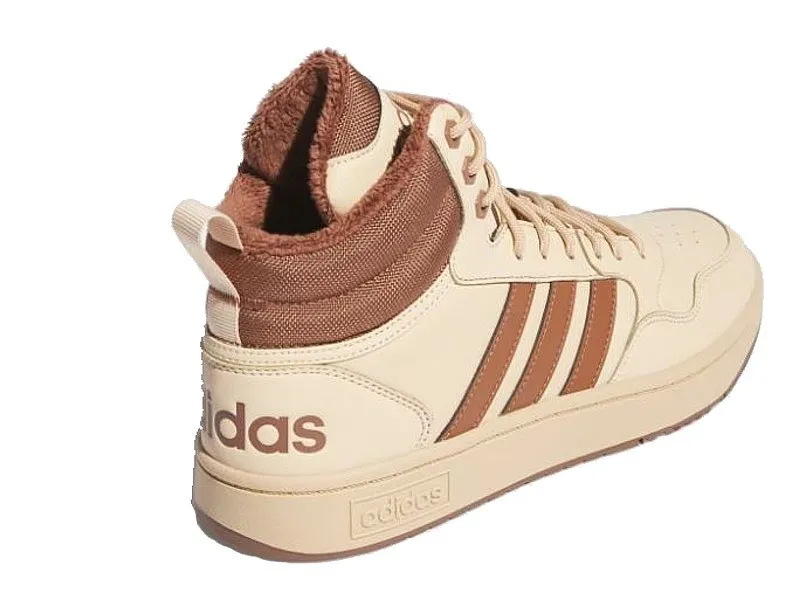 shoes adidas Performance Hoops 3.0 Mid Wtr - Magic Beige/Preloved Brown/Preloved Brown - men´s