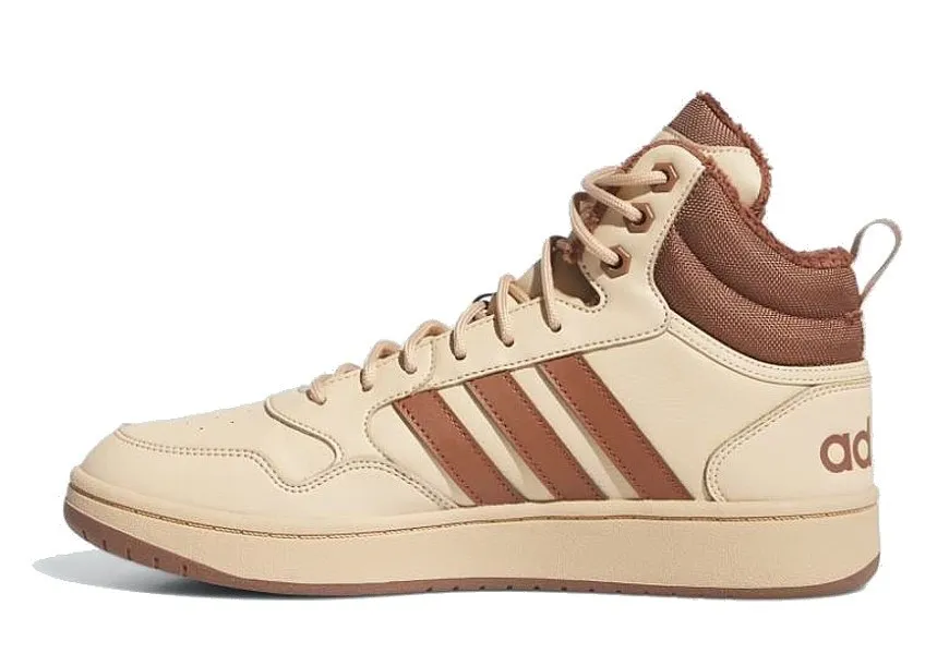 shoes adidas Performance Hoops 3.0 Mid Wtr - Magic Beige/Preloved Brown/Preloved Brown - men´s