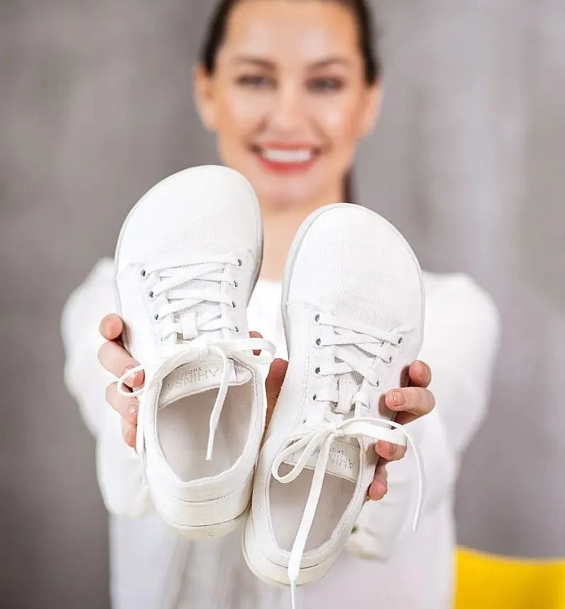 shoes Ahinsa Shoes Vida Hemp - White