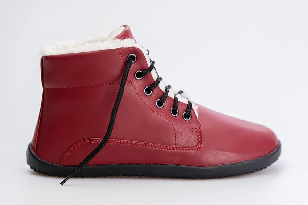 shoes Ahinsa Shoes Winter Ankle - Burgundy