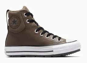 shoes Converse Chuck Taylor All Star Berkshire Boot Fleece Hi - A04810/Engine Smoke/Black/White - unisex junior