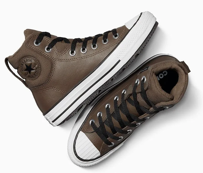 shoes Converse Chuck Taylor All Star Berkshire Boot Fleece Hi - A04810/Engine Smoke/Black/White - unisex junior