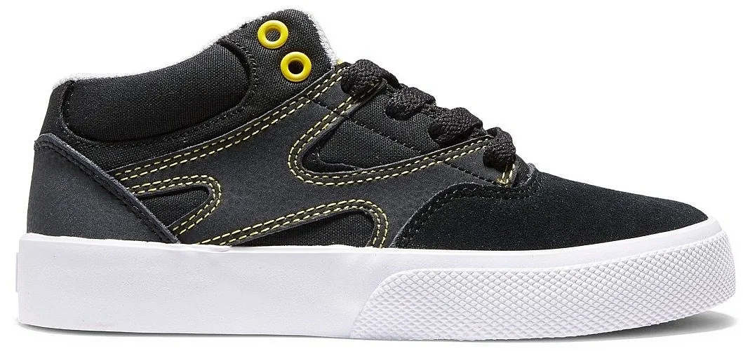 shoes DC Kalis Vulc Mid - GY1/Gray/Yellow - unisex junior