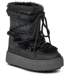 shoes Tecnica Moon Boot LTrack Faux Fur - Black - women´s