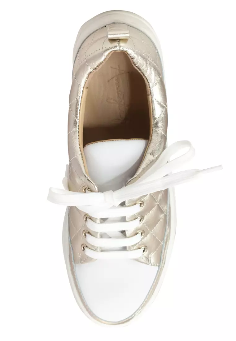 Shu Talk AMAZTEP Stylish Leather Sneakers