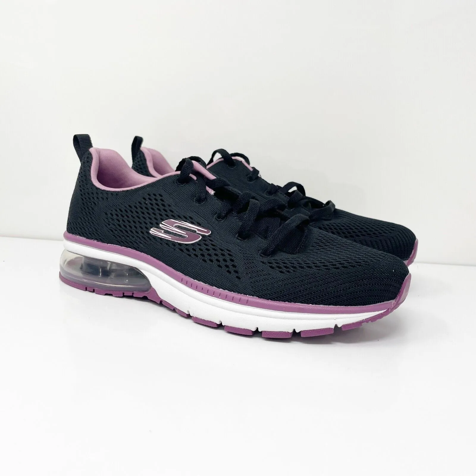 Skechers Womens Memory Foam 56068R Black Running Shoes Sneakers Size 8.5