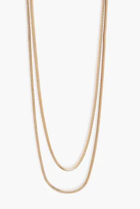 Skinny Flat Chain Necklace