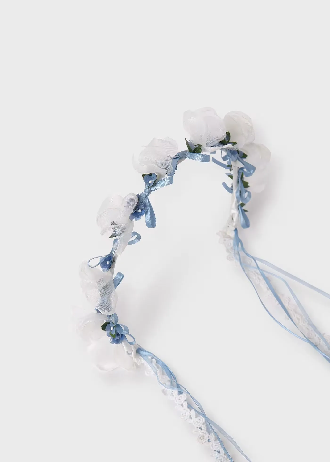 Sky Blue Floral Headpiece