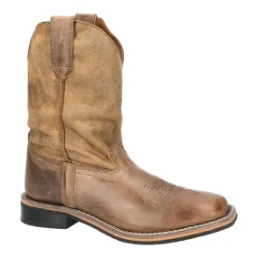 Smoky Mountain Youth Waylon Brown Oil Distress Leather Western Boot.