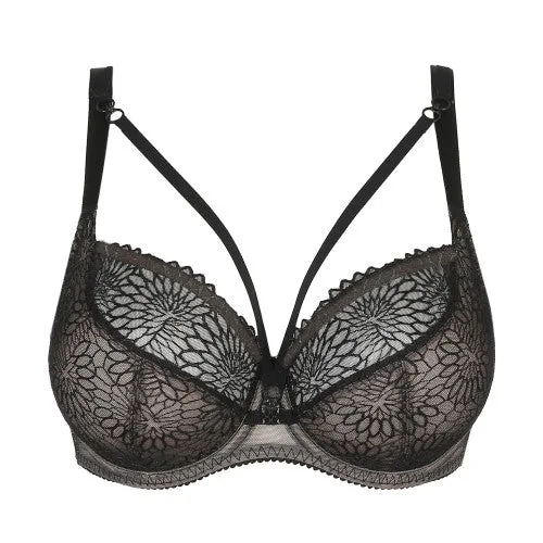 Sophora Black Balconnet Bra C-G Cup