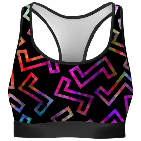 Sparkle Geometric Rave Bra