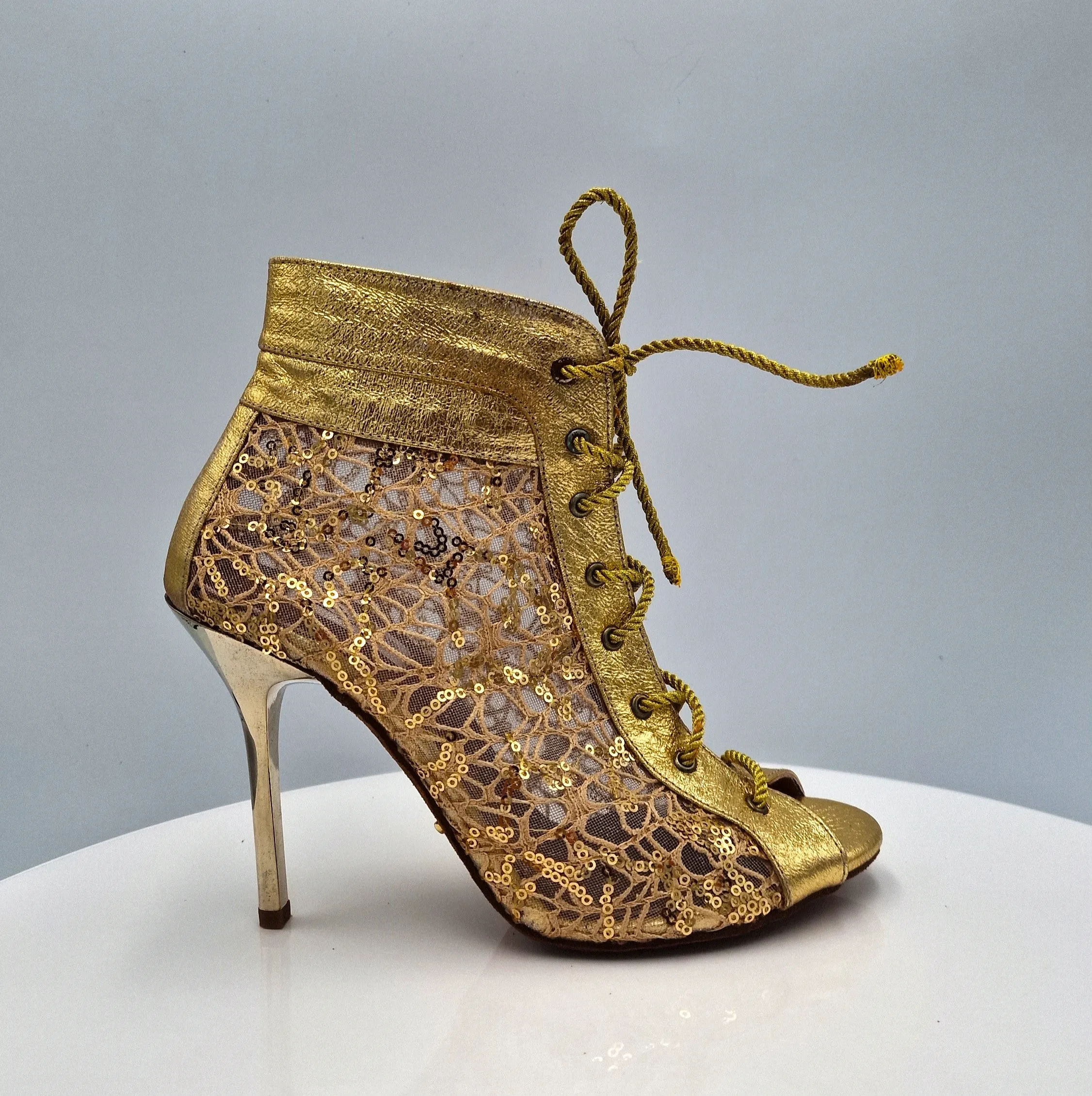 Gold Lace High Heel 8.5cm