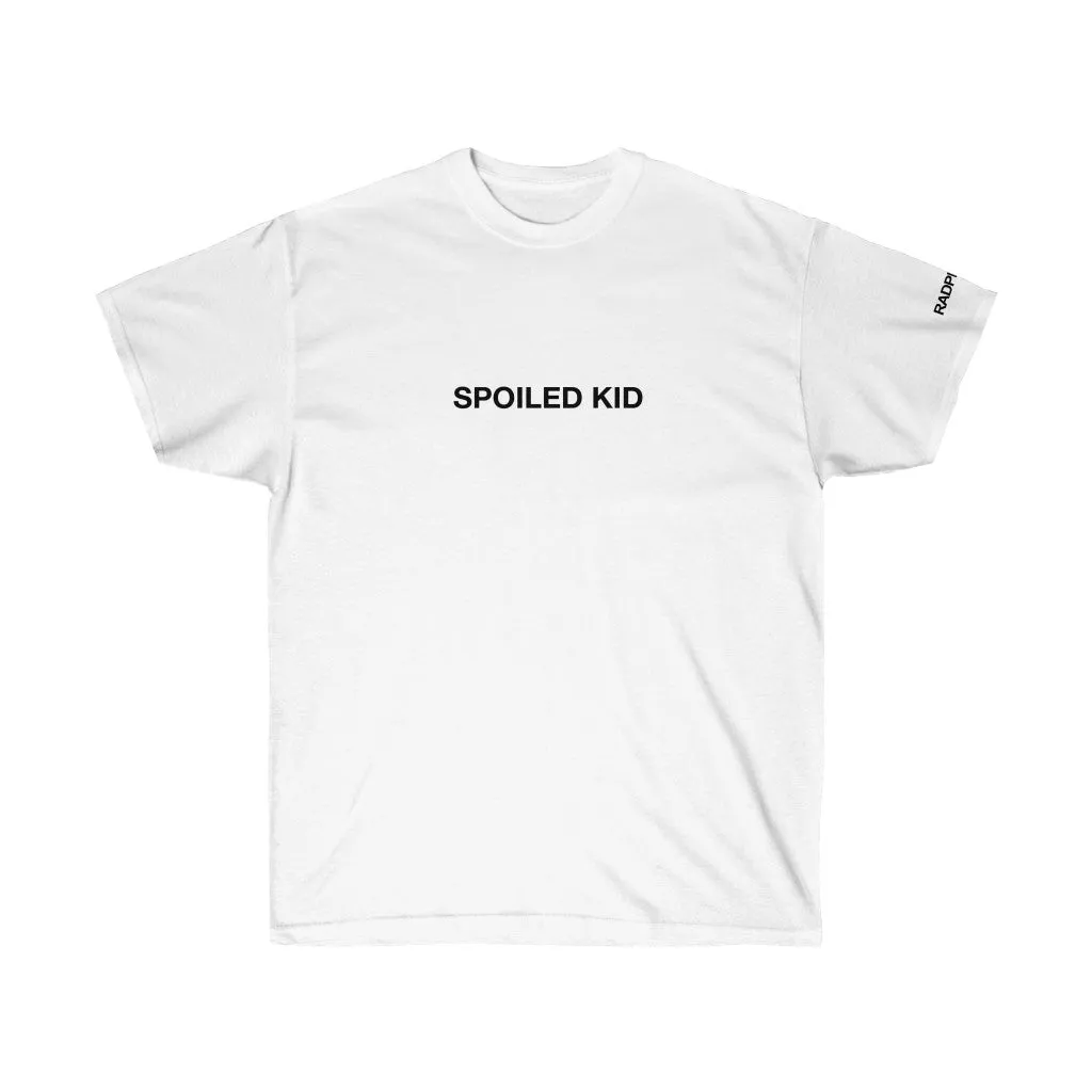 White Spoiled Kid Logo Tee