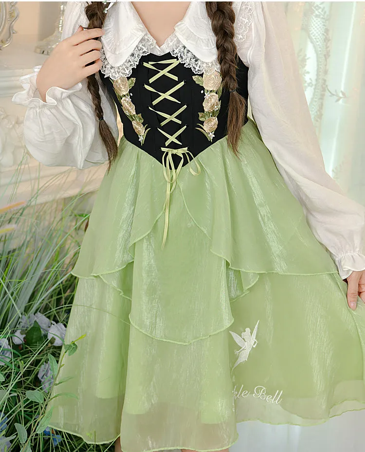 Lovely Flower Girl Green Dress Spring ON622