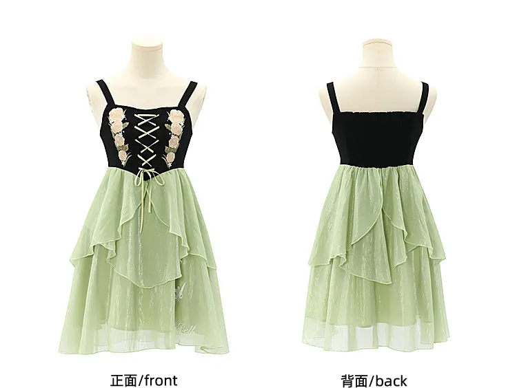 Lovely Flower Girl Green Dress Spring ON622