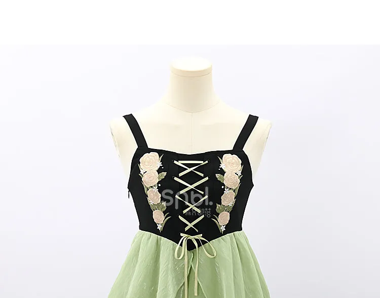 Lovely Flower Girl Green Dress Spring ON622