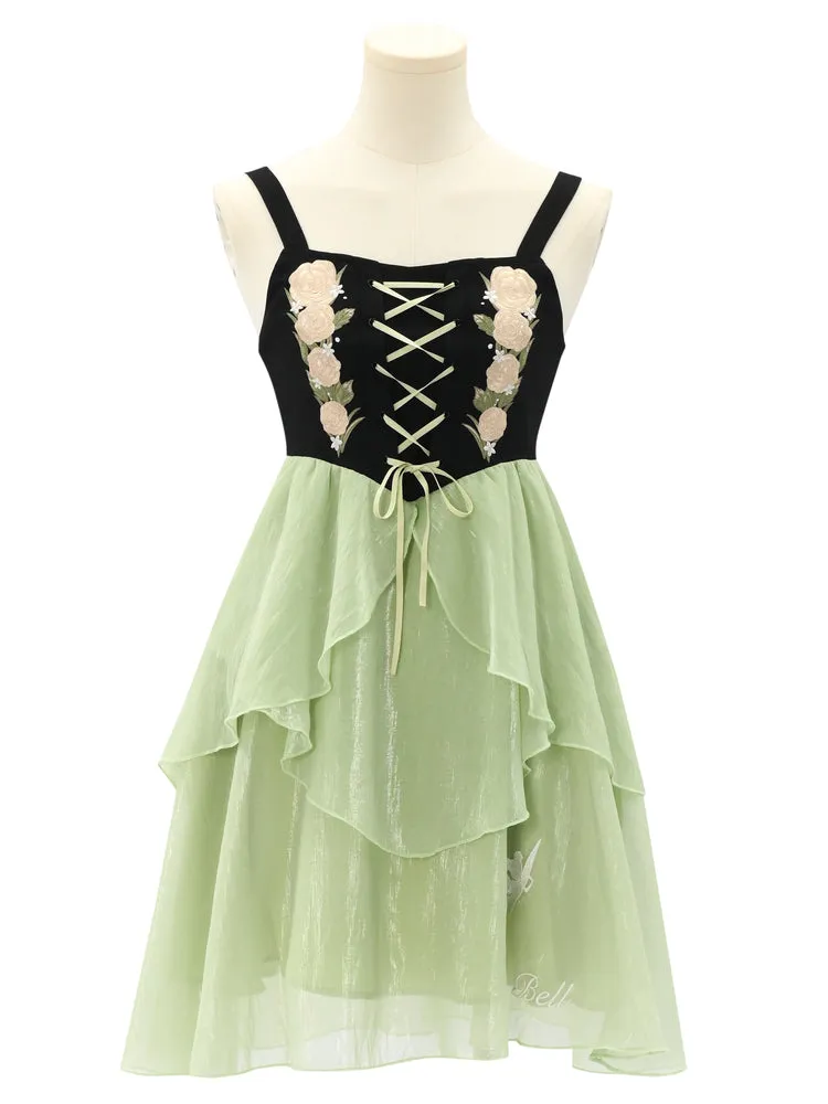 Lovely Flower Girl Green Dress Spring ON622