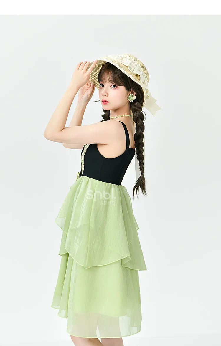 Lovely Flower Girl Green Dress Spring ON622