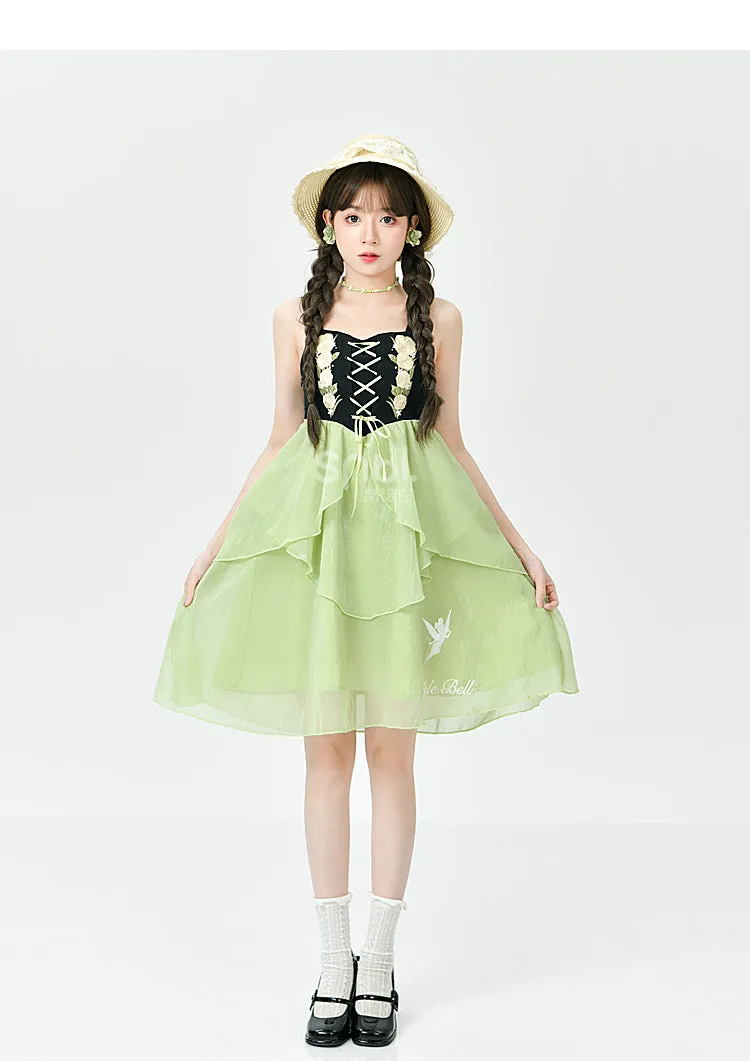 Lovely Flower Girl Green Dress Spring ON622