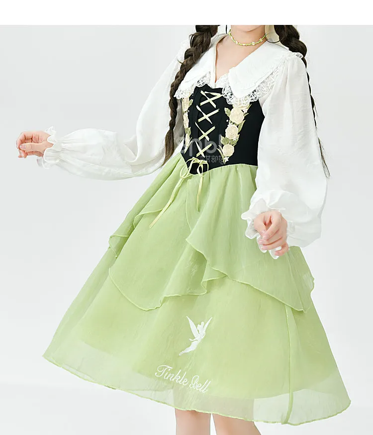 Lovely Flower Girl Green Dress Spring ON622