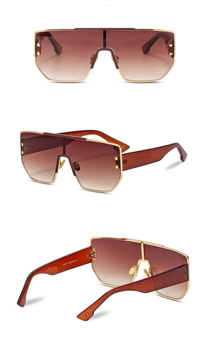 Flat Top Square Sunglasses