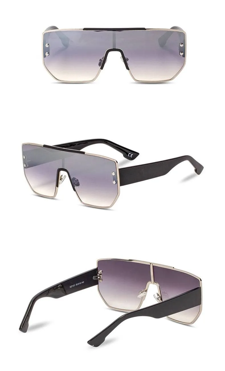 Flat Top Square Sunglasses