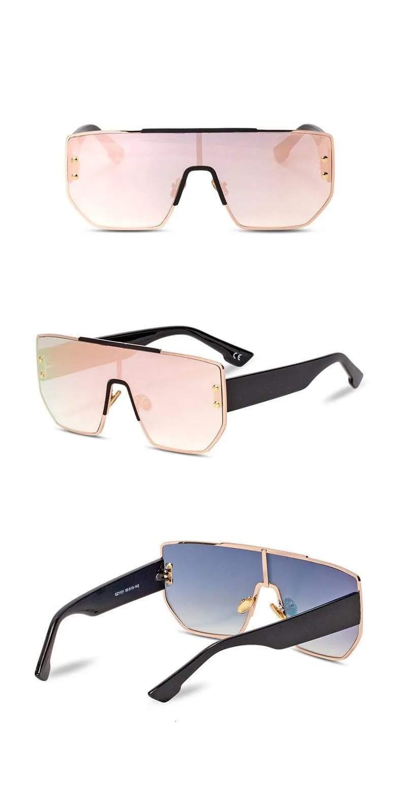 Flat Top Square Sunglasses