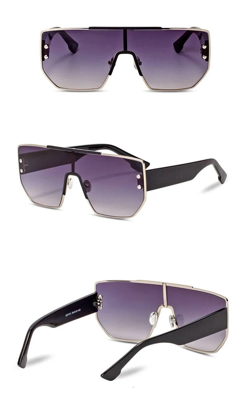 Flat Top Square Sunglasses