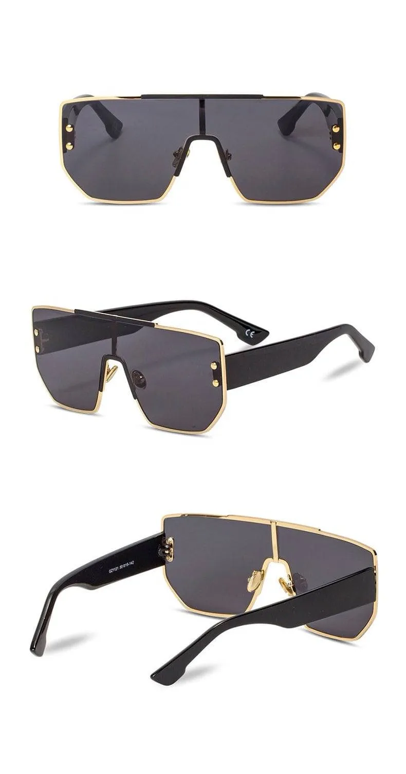 Flat Top Square Sunglasses